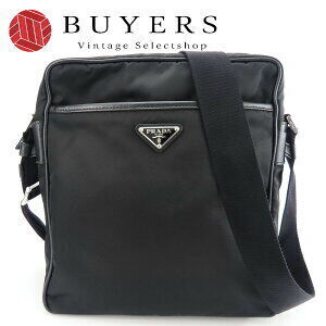 Prada Messenger Bag Nylon Leather Black Crossbody